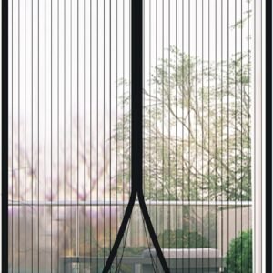 Magnetinė durų tinklelio užuolaida nuo uodų ir vabzdžių 120 x 200 cm