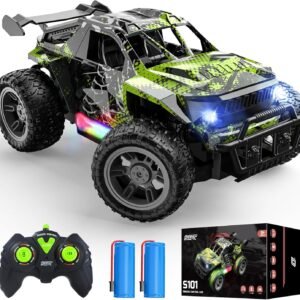 DeeRC visureigė mašina vaikams 1:18 su LED šviesomis ir 2 baterijomis