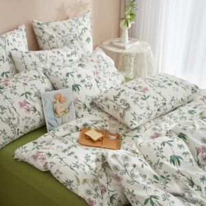 Luofanfei patalynės komplektas, 1 antklodės užvalkalas 220x240 cm ir 2 pagalvės užvalkalai 65x65 cm