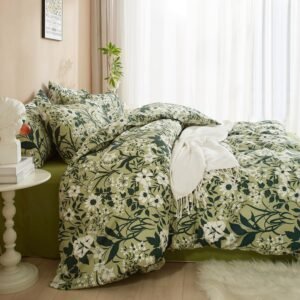 Luofanfei patalynės komplektas, 1 antklodės užvalkalas ir 2 pagalvės užvalkalai 65x65 cm