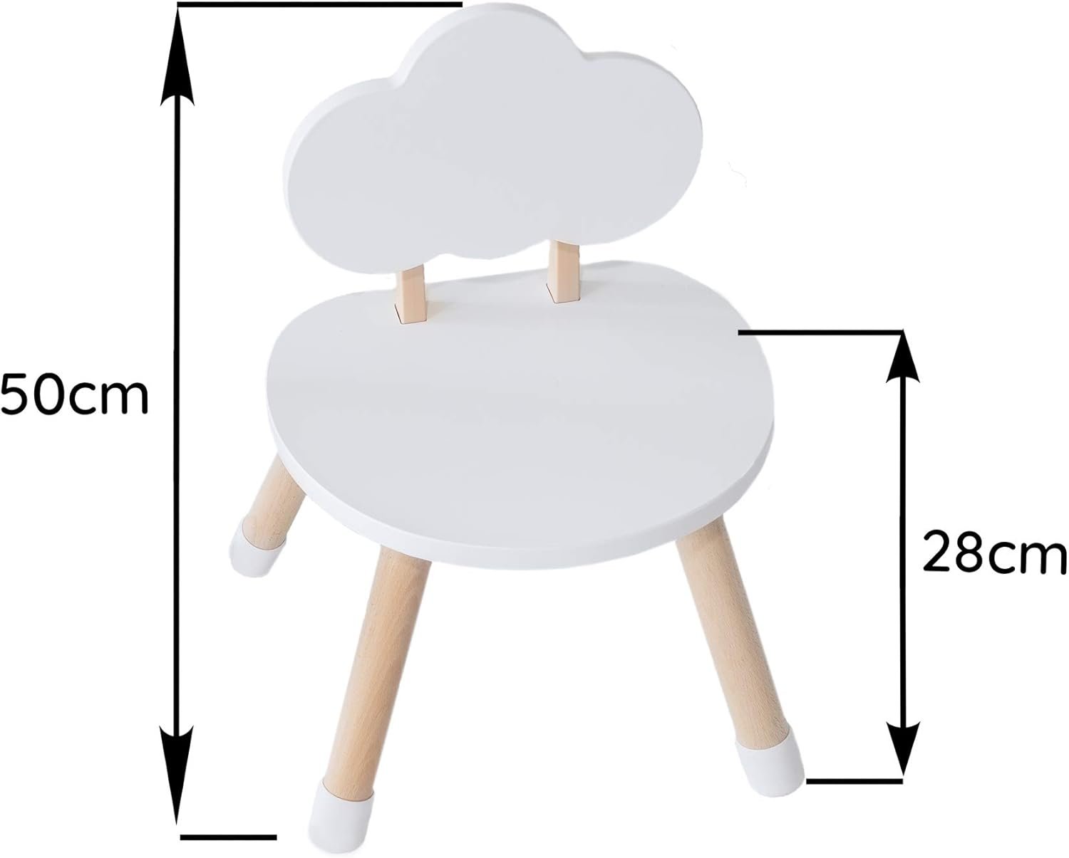 KYWAI® Vaikiškas medinis staliukas su 2 kėdutėmis - Image 8