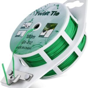 Augalų rišimo viela su įmontuotu pjovikliu 100m, žalias