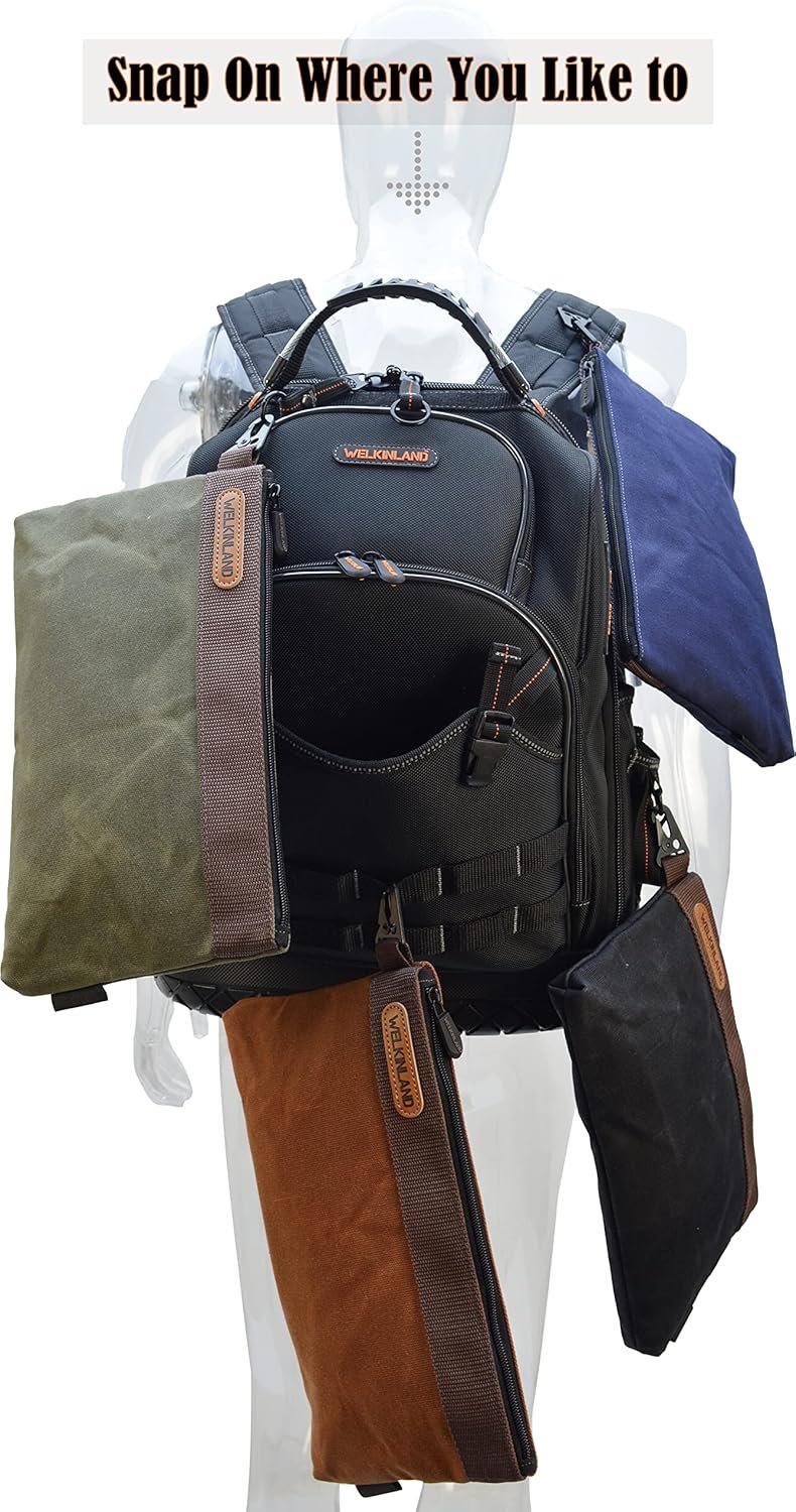 Tvirtos drobės įrankių dėklų rinkinys (4 vnt.) | 33 cm - Image 5