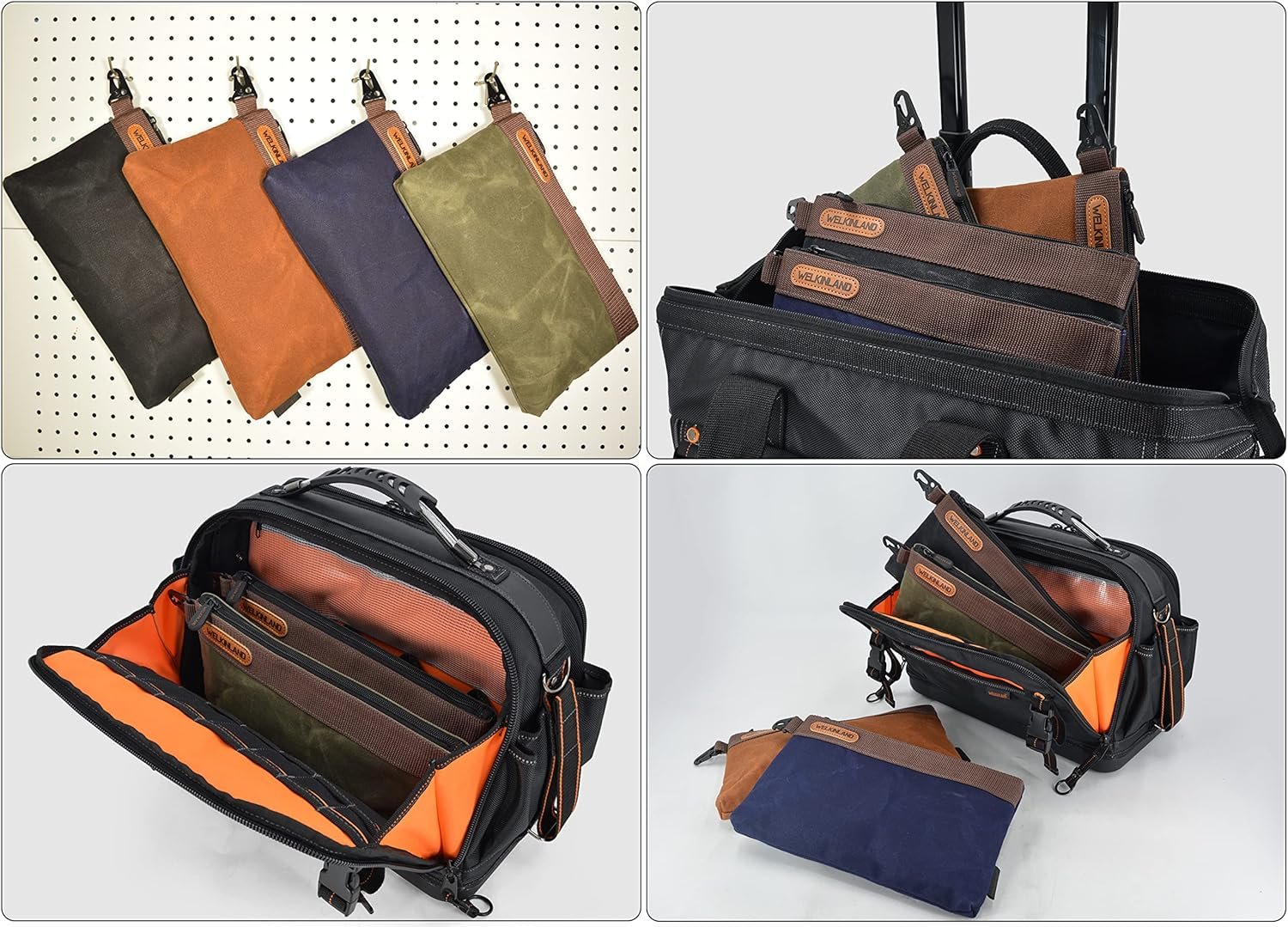 Tvirtos drobės įrankių dėklų rinkinys (4 vnt.) | 33 cm - Image 4