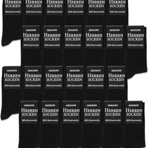 Occulto Lukas vyriškos kojinės 24 poros, 43–46, juodos